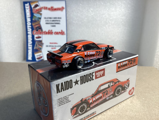 Kaido House mini GT • 1:64 • Nissan Skyline 2000GT-R (KPGC) Kaido Racing V1
