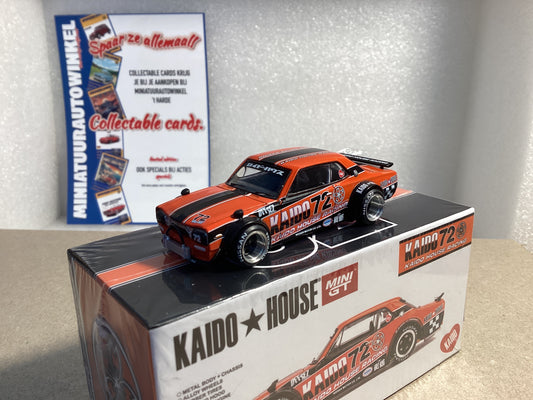 Kaido House mini GT • 1:64 • Nissan Skyline 2000GT-R (KPGC) Kaido Racing V1