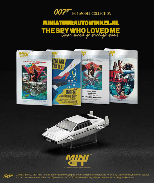 Mini GT • 1:64 • LOTUS ESPRIT S1 THE SPY WHO LOVED ME 1977