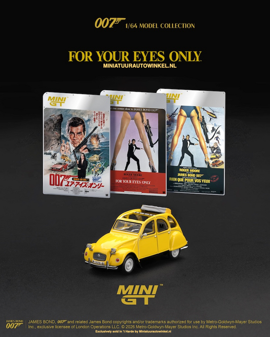 Mini GT • 1:64 • 1:64 CITROEN 2CV FOR YOUR EYES ONLY UK