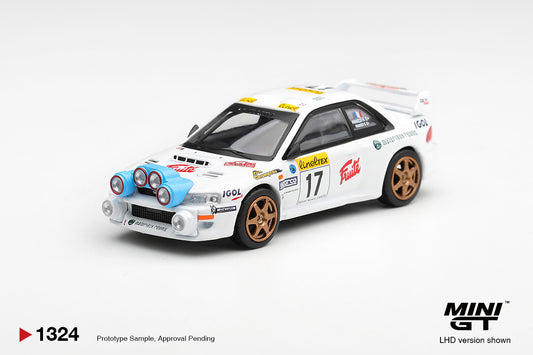 Mini GT • 1:64 • SUBARU IMPREZA WRC98 #17 RALLY MONTE-CARLO 1999