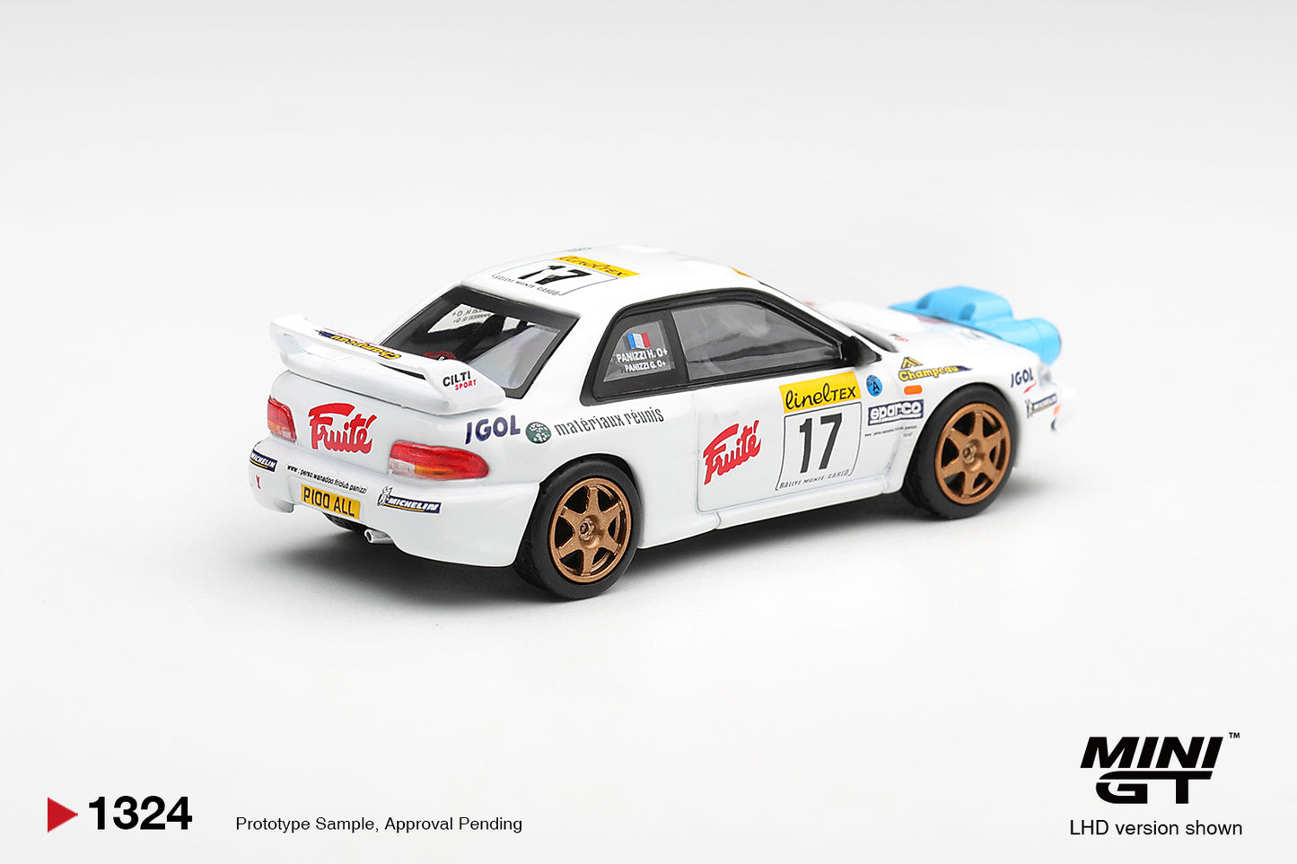 Mini GT • 1:64 • SUBARU IMPREZA WRC98 #17 RALLY MONTE-CARLO 1999