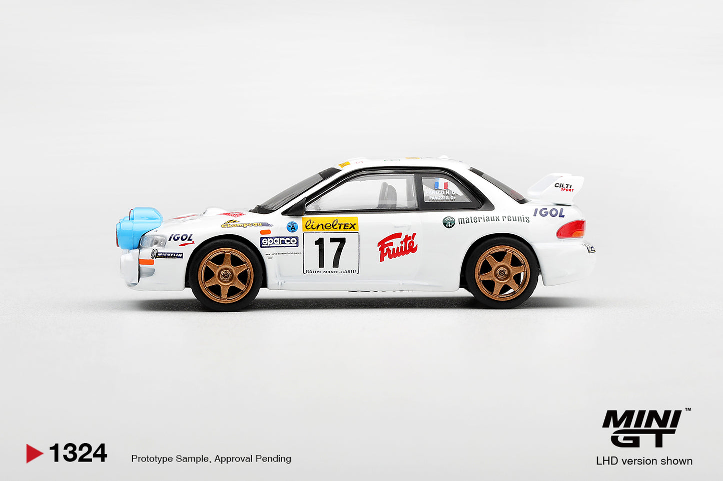 Mini GT • 1:64 • SUBARU IMPREZA WRC98 #17 RALLY MONTE-CARLO 1999