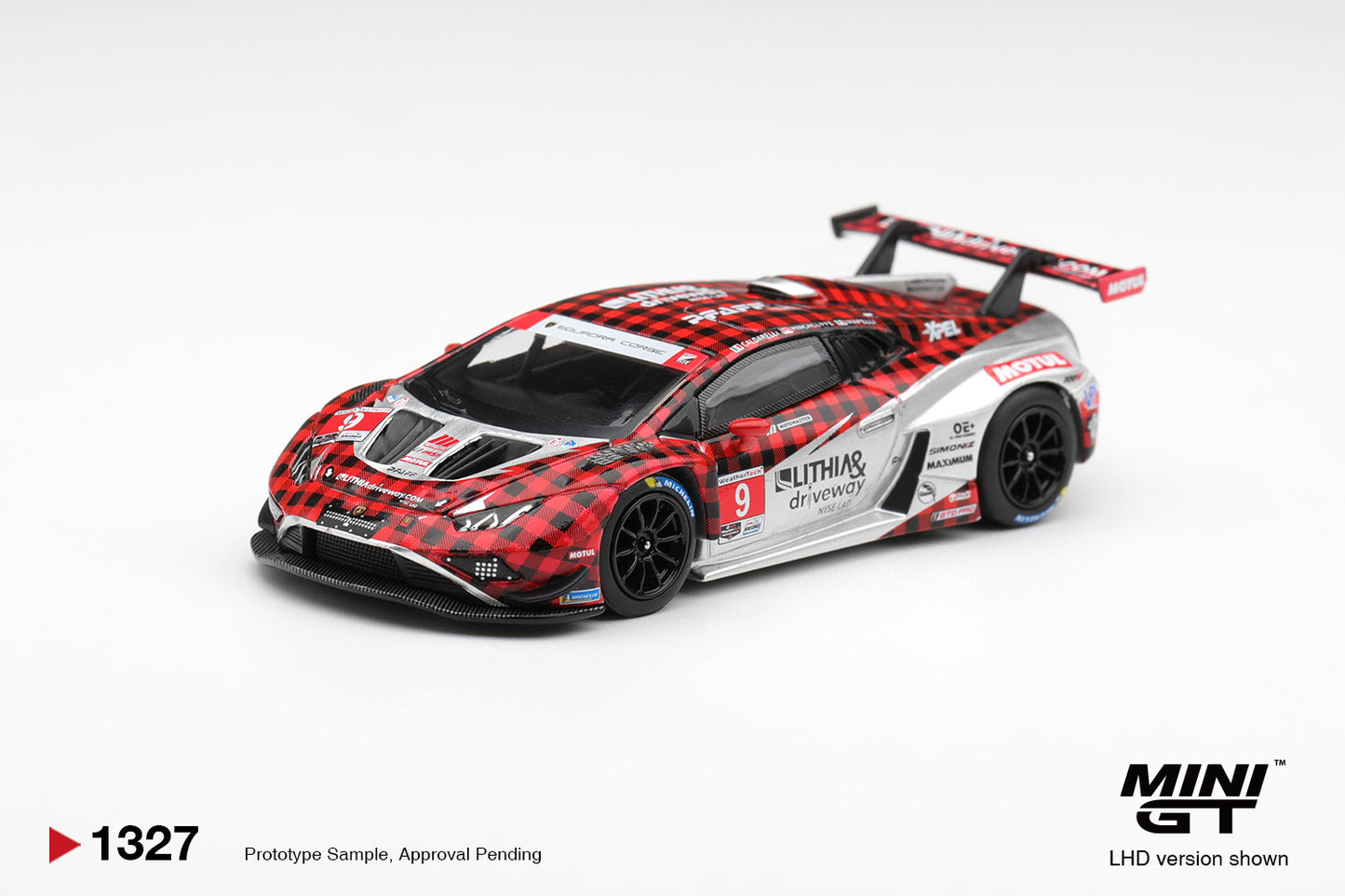 Mini GT • 1:64 • LAMBORGHINI HURACAN GT3 EVO2 #9  2025
