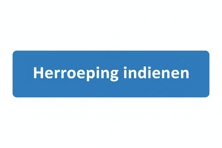 Herroeping indienen knop